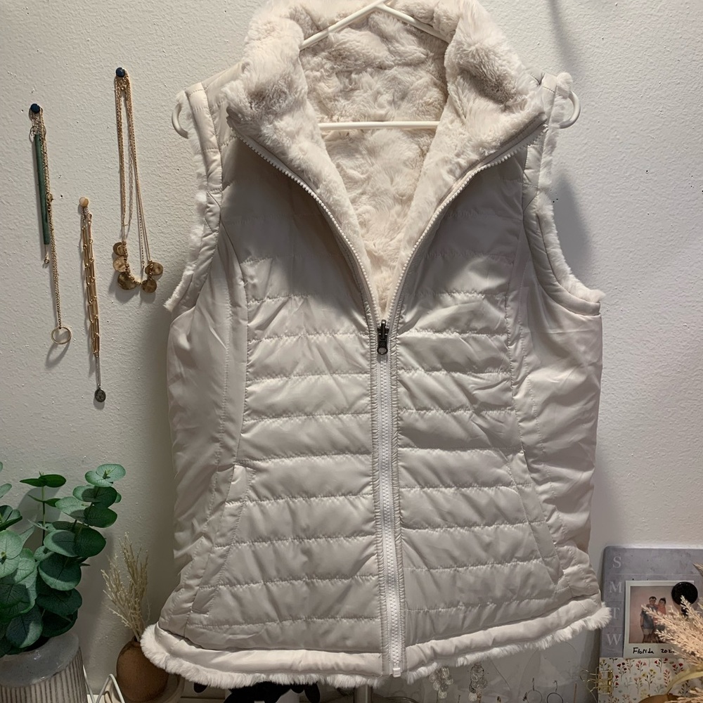 Super Fuzzy Reversible Full Length Vest